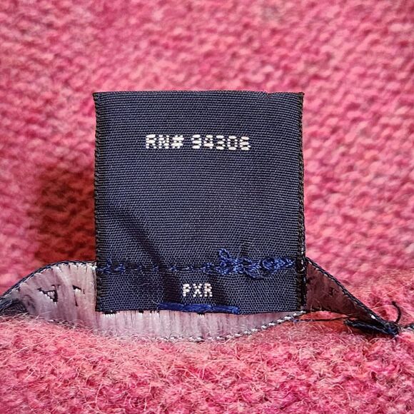 Ralph Lauren Made in Scotland Womens Wool Sweater Magenta Pullover Jumper Sz S/P - Picture 7 of 10